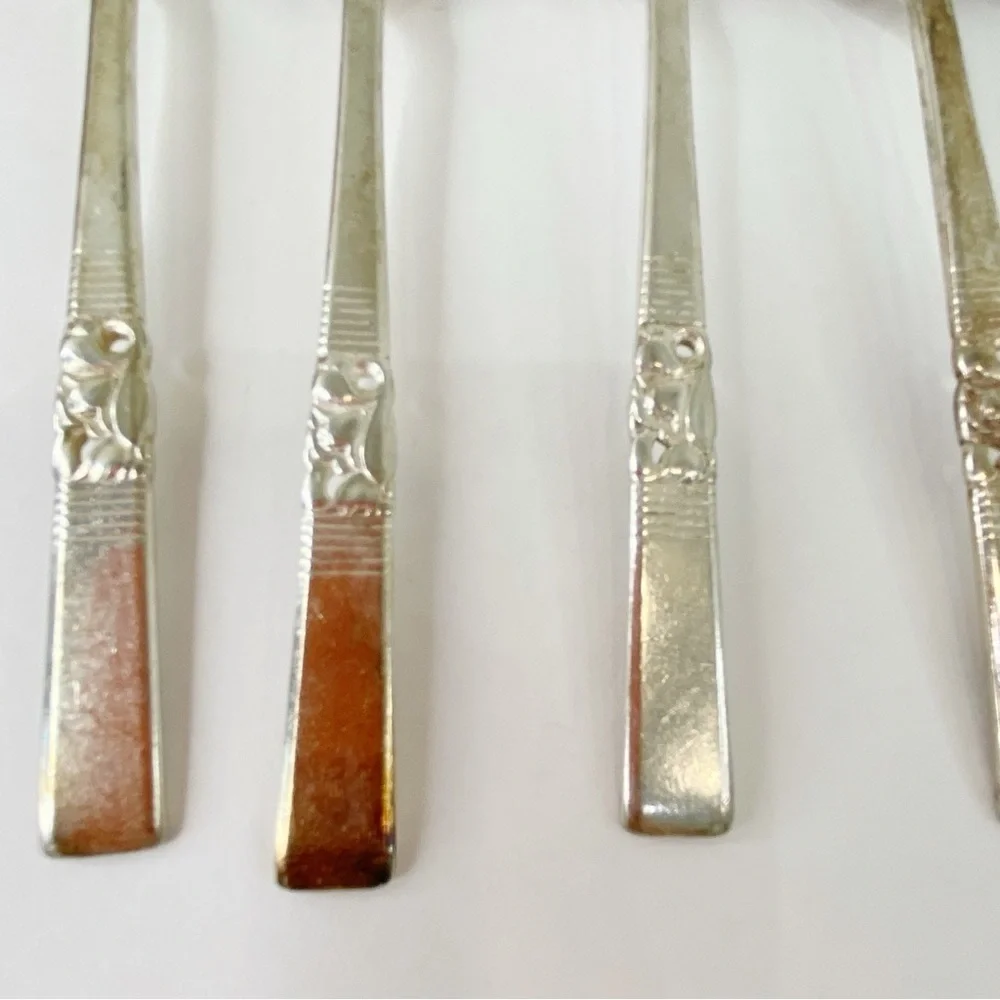 Oneida Community Silverplate 1948 Morning Star Spoons 6 TSP 7 TBSP 1 Spreader